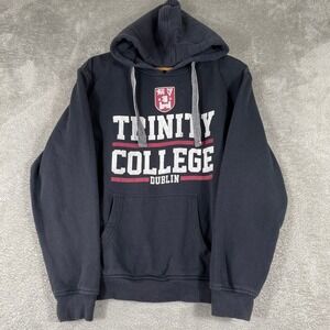 Trinity College Dublin Hoodie Adult Small Sweatshirt Pullover Navy Blue